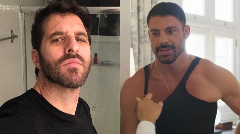 Rafinha Bastos ironiza em vídeo sobre galã que tem fama de não usar desodorante (Foto: Reprodução/ Instagram/ TV Globo/ Montagem) Rafinha Bastos ironiza em vídeo sobre galã que tem fama de não usar desodorante (Foto: Reprodução/ Instagram/ TV Globo/ Montagem)