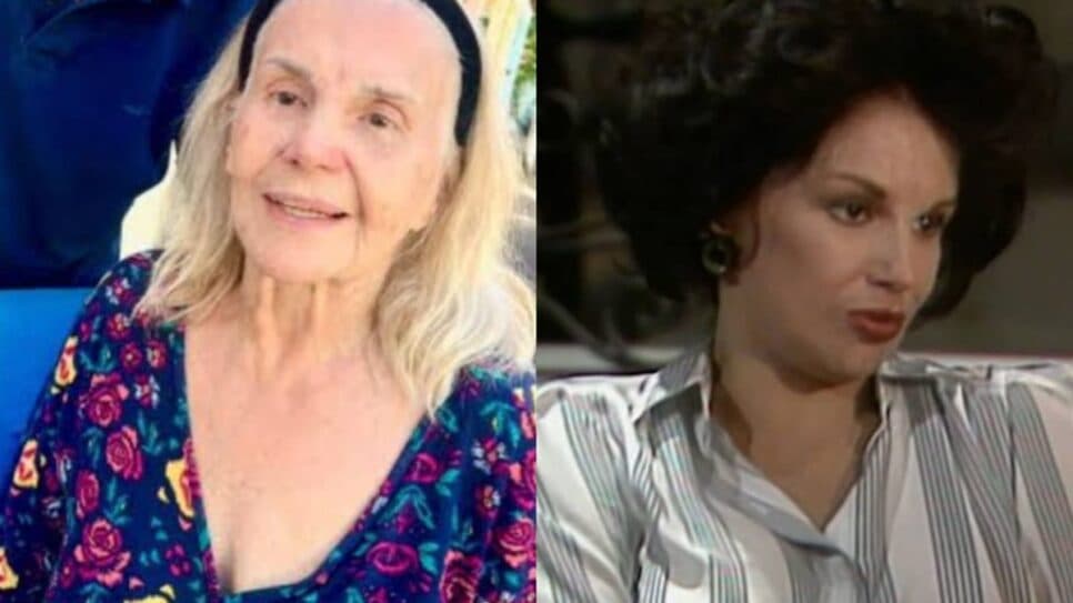Íirs Bruzzi no Retiro dos Artistas e quando fez novela de sucesso (Foto: Reprodução/ Globo/ Internet/ Montagem) Íirs Bruzzi no Retiro dos Artistas e quando fez novela de sucesso (Foto: Reprodução/ Globo/ Internet/ Montagem)