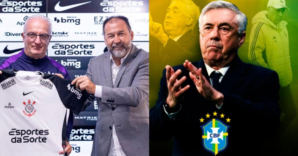 Augusto sem chão: Enquanto Dorival ganha R$2,5M no Corinthians, o salário de Ancelotti na CBF