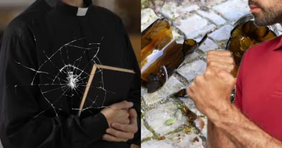 Garrafas quebradas e barraco: Padre famoso é detido pela polícia