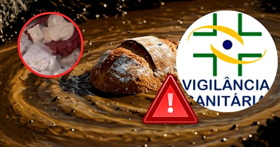 Pão no esgoto e banquete de nojeira: Padaria nº1 é interditada pela Vigilância Sanitária após descoberta