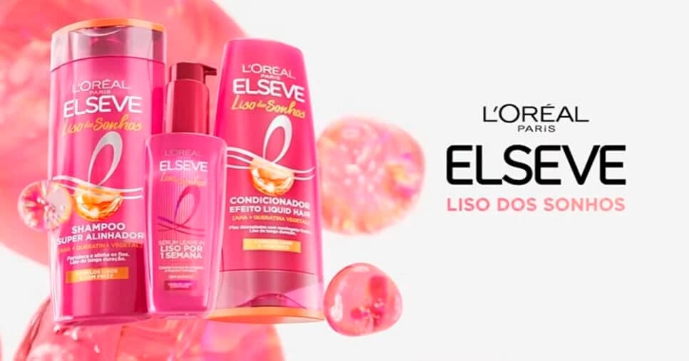 Linha Elseve Liso dos Sonhos, da L'Oréal Paris, para alisar o cabelo (Foto: Reprodução) Linha Elseve Liso dos Sonhos, da L'Oréal Paris, para alisar o cabelo (Foto: Reprodução)