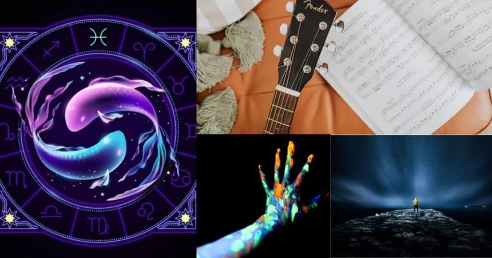 Signo de peixes deve investir em arte, música e até astrologia (Foto: Reprodução/Montagem/Lennita/Tv Foco/Canva) Signo de peixes deve investir em arte, música e até astrologia (Foto: Reprodução/Montagem/Lennita/Tv Foco/Canva)