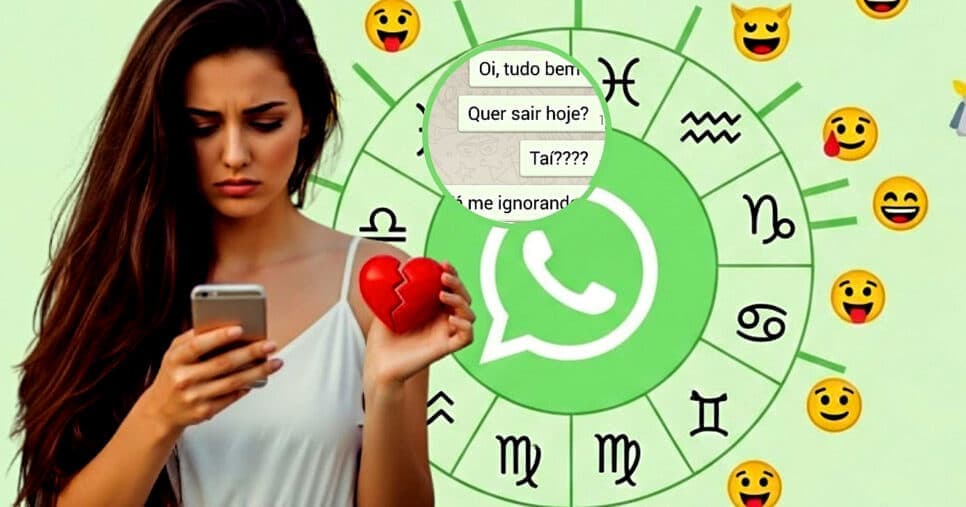 Te ignora no Whatsapp: Descubra os piores signos para namorar em 2025