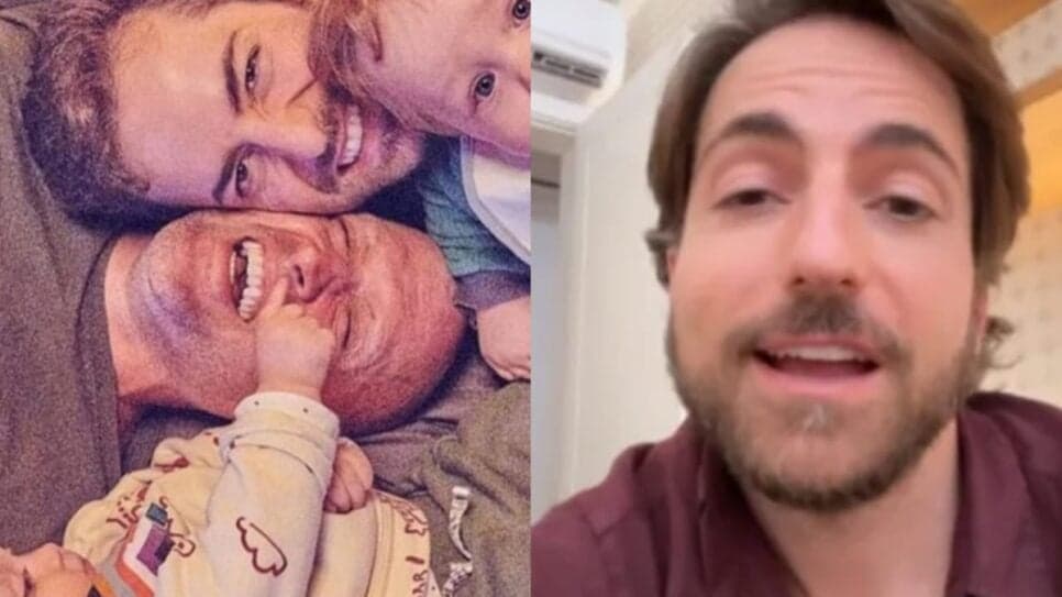 O comediante e o marido com os filhos (Foto: Reprodução/ Instagram) O comediante e o marido com os filhos (Foto: Reprodução/ Instagram)