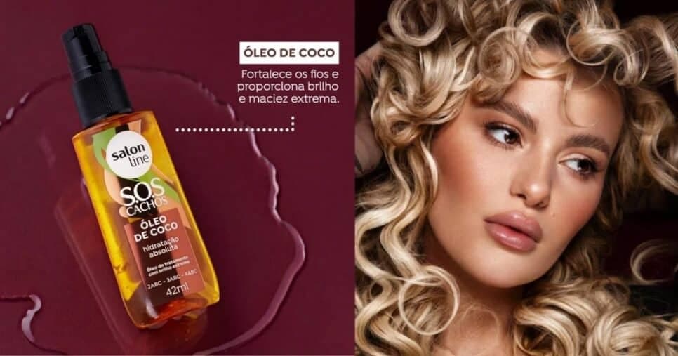 Salon Line Óleo de Coco (Foto Reprodução/Montagem/Tv Foco/Canva/Lennita) Salon Line Óleo de Coco (Foto Reprodução/Montagem/Tv Foco/Canva/Lennita)