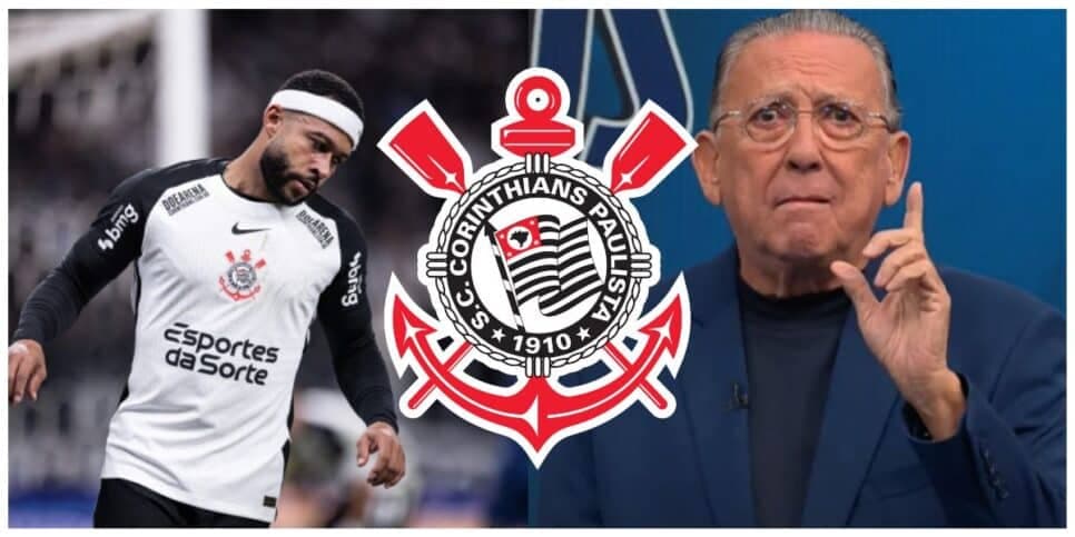Galvão Bueno paralisa Band com veredito final de Memphis Depay no Corinthians