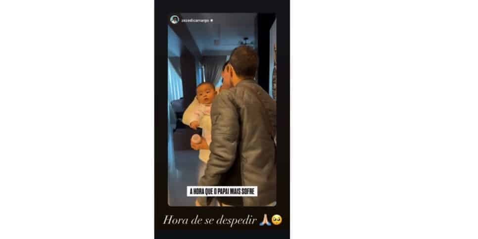 Zezé Di Camargo se despede de Clara e Graciele Lacerda (Foto: Reprodução / Instagram) Zezé Di Camargo se despede de Clara e Graciele Lacerda (Foto: Reprodução / Instagram)