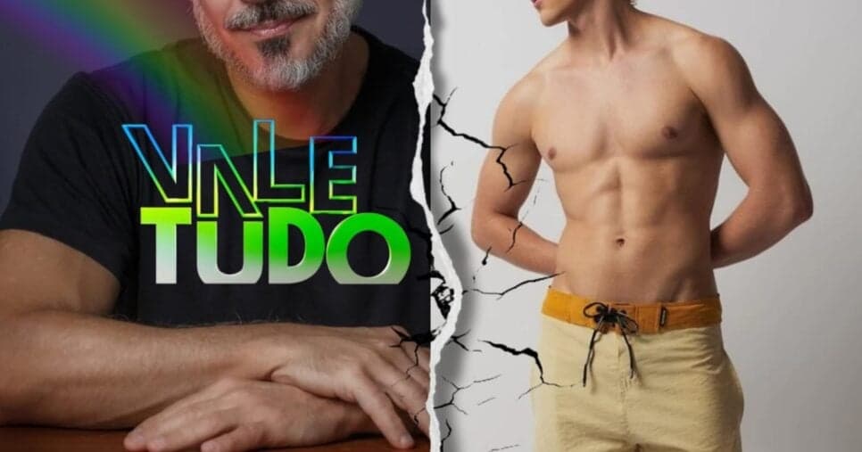 Galã de Vale Tudo acaba de terminar relação gay com novinho de 19 anos