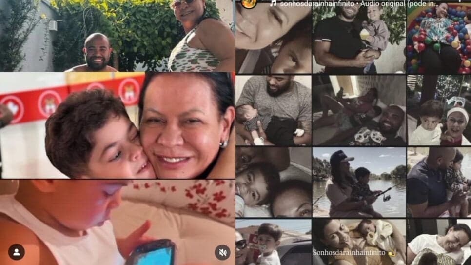 Vídeo com momentos da avó e da criança (Foto: Reprodução/ Instagram) Vídeo com momentos da avó e da criança (Foto: Reprodução/ Instagram)