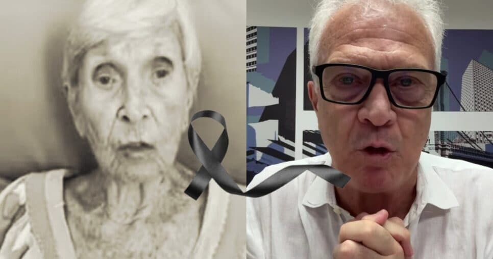 Luto: Pedro Bial lamenta morte da mãe um dia após aniversário de 101 anos: “Muita luta”