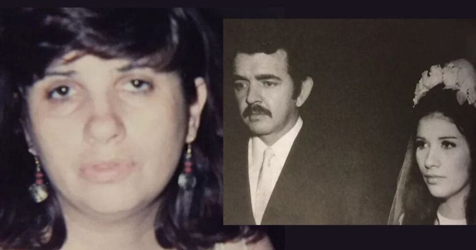Cecilia Maciel/Foto do casamento da atriz com Umberto Magnani (Foto Reprodução/Montagem/Tv Foco/Arquivo Pessoal publicado no G1) Cecilia Maciel/Foto do casamento da atriz com Umberto Magnani (Foto Reprodução/Montagem/Tv Foco/Arquivo Pessoal publicado no G1)