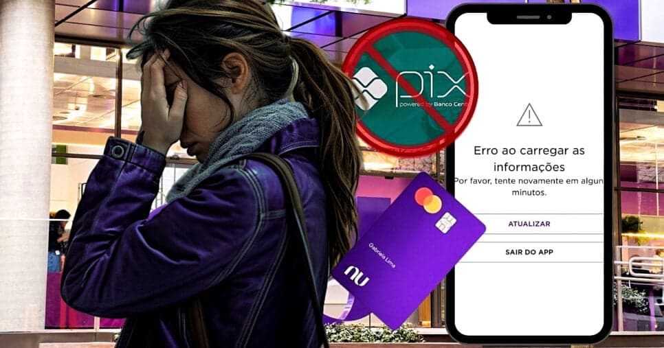 PIX paralisado no Nubank desespera clientes em plena segunda 18/8