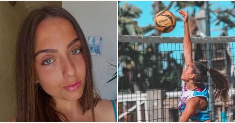 A jogadora Simona Cinà - Foto: Montagem A jogadora Simona Cinà - Foto: Montagem