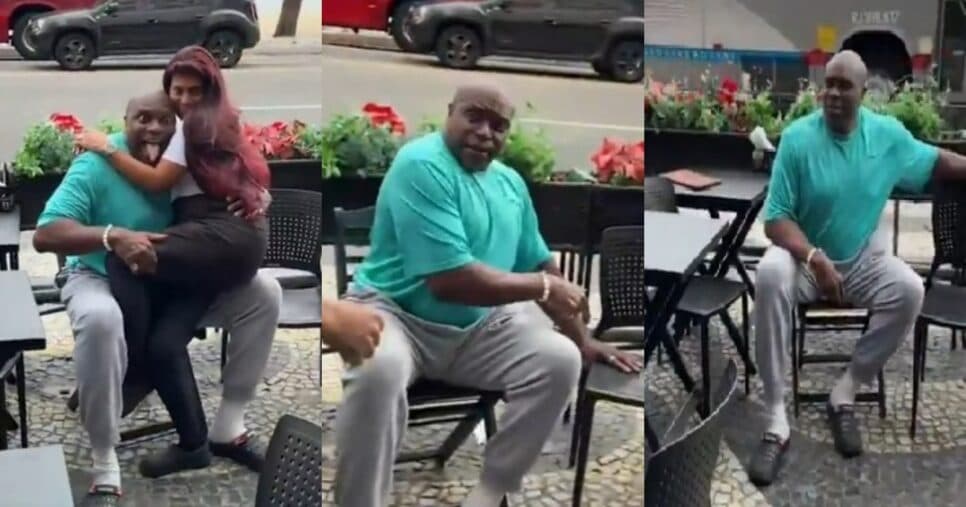 Lester Speight, nas ruas do Rio de Janeiro (Foto: Reprodução/Montagem TV Foco) Lester Speight, nas ruas do Rio de Janeiro (Foto: Reprodução/Montagem TV Foco)