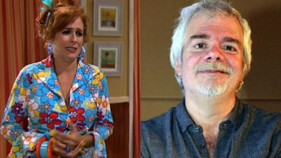 Andréa Beltrão como Marilda em "A Grande Família" e o autor Carlos Lombardi, que trabalhou com a atriz em "Vira-Lata" (Foto: Reprodução/ Globo/ Divulgação/ Montagem) Andréa Beltrão como Marilda em "A Grande Família" e o autor Carlos Lombardi, que trabalhou com a atriz em "Vira-Lata" (Foto: Reprodução/ Globo/ Divulgação/ Montagem)