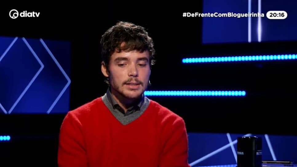 João Lucas, marido de Sasha, no "De Frente com Blogueirinha (Foto: Reprodução/ DiaTV/ YouTube) João Lucas, marido de Sasha, no "De Frente com Blogueirinha (Foto: Reprodução/ DiaTV/ YouTube)