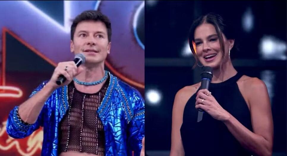 Rodrigo Faro se emociona com surpresa de Vera Viel no Dança dos Famosos (Foto: Reprodução/ Globo) Rodrigo Faro se emociona com surpresa de Vera Viel no Dança dos Famosos (Foto: Reprodução/ Globo)