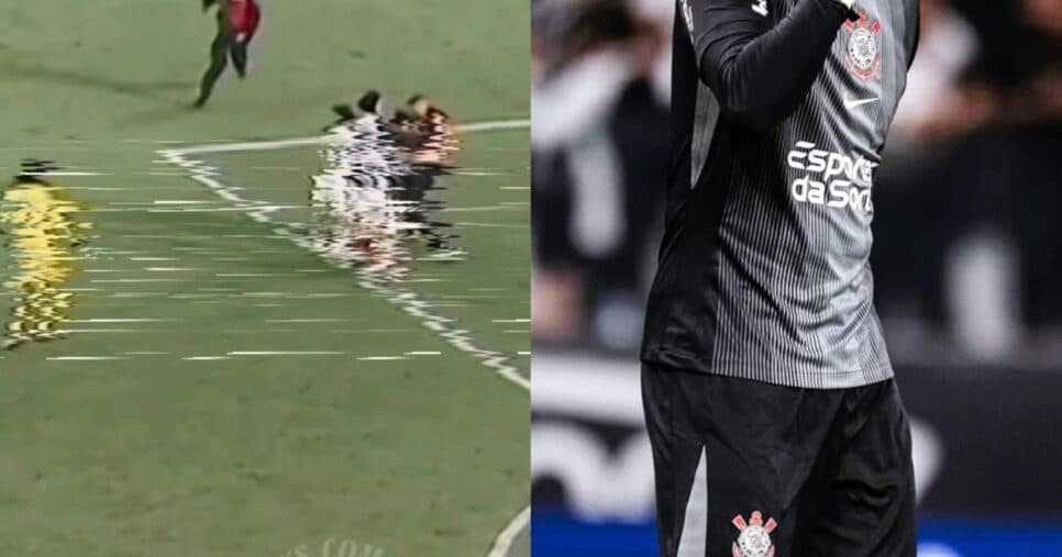 Torcedor invade jogo às pressas para dar chute em craque do Corinthians: “Meu Deus”