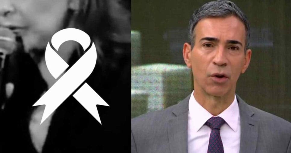César Tralli acaba de paralisar JH com morte de cantora, ícone da MPB, aos 75 anos: "Muito triste"