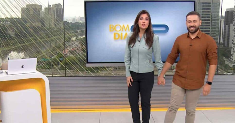 Sabina Simonato e Rômulo D'Ávila no Bom Dia Brasil (Foto: Reprodução / Globo) Sabina Simonato e Rômulo D'Ávila no Bom Dia Brasil (Foto: Reprodução / Globo)