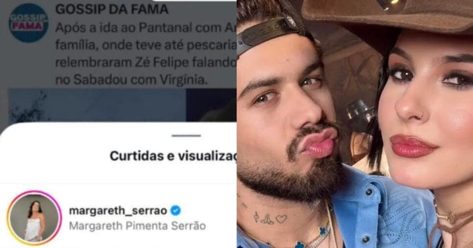 Mãe de Virginia Fonseca reage Zé Felipe e Ana Castela juntos - Foto: Instagram Mãe de Virginia Fonseca reage Zé Felipe e Ana Castela juntos - Foto: Instagram