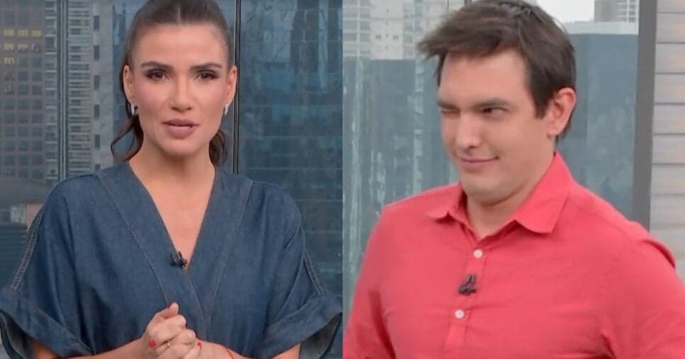Sabina choca Jodar com sugestão inesperada ao vivo na Globo: “Já pensou em ser?”