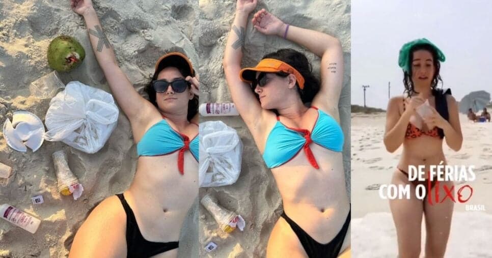 Thaiane Maciel usa as redes sociais para protestar contra o acúmulo de lixo nas praias (Foto Reprodução/Montagem/TV Foco/Instagram/@thaianemaciel) Thaiane Maciel usa as redes sociais para protestar contra o acúmulo de lixo nas praias (Foto Reprodução/Montagem/TV Foco/Instagram/@thaianemaciel)
