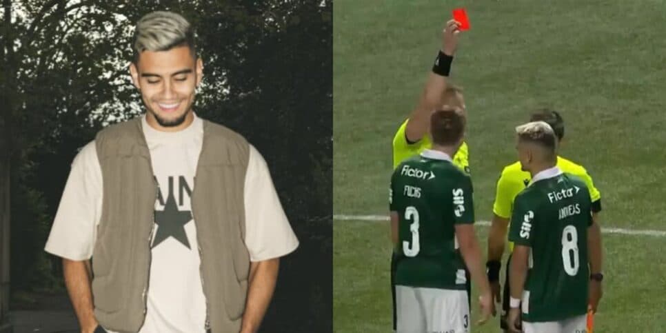 Andreas Pereira expulso no jogo contra o Vitória (Reprodução: Instagram) Andreas Pereira expulso no jogo contra o Vitória (Reprodução: Instagram)