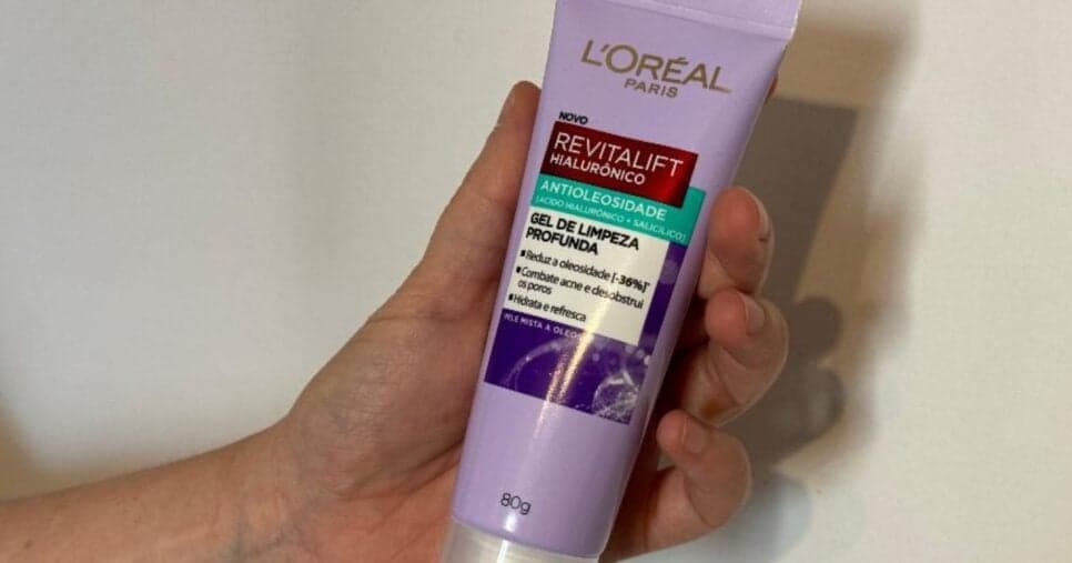 Gel de Limpeza Antioleosidade L'Oréal Paris Revitalift - Foto: Internet Gel de Limpeza Antioleosidade L'Oréal Paris Revitalift - Foto: Internet