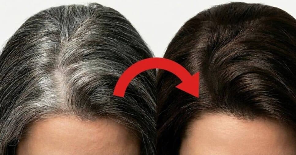 Adeus aos fios brancos sem química: Receita com 3 ingredientes escurece os cabelos até a raiz em 30 minutos