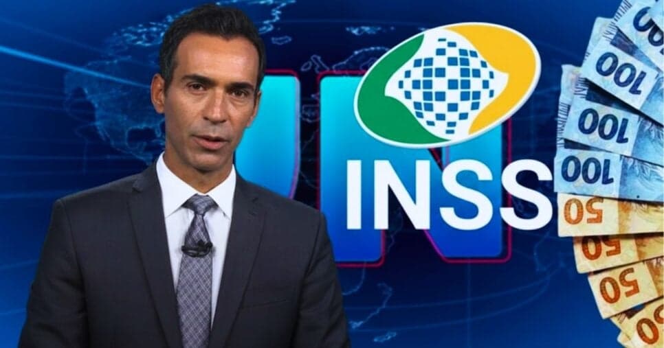 "Vão ter um reajuste": César Tralli paralisa JN e comunica novo aumento do INSS a 12M em 2026