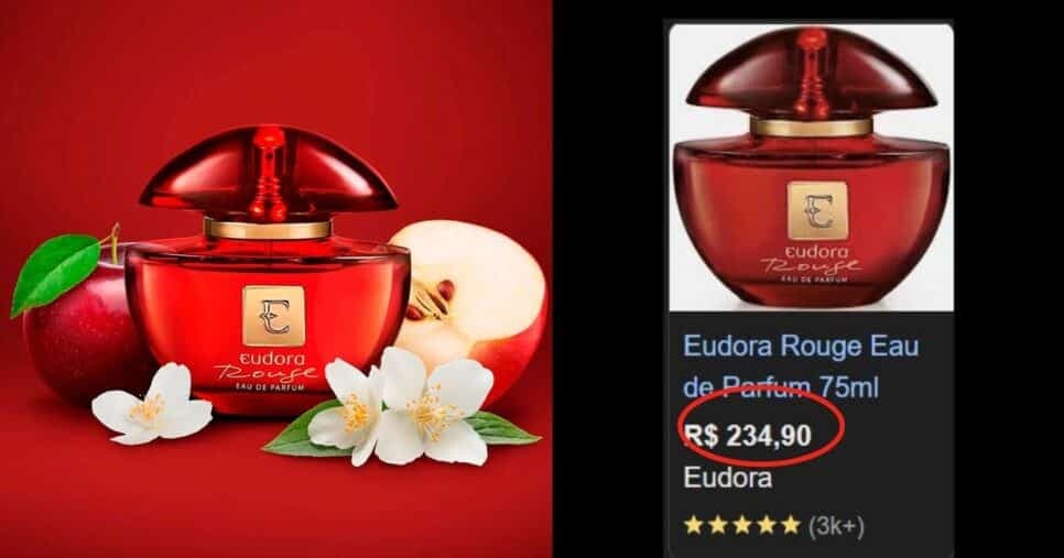Eudora Rouge (Foto Reprodução/Montagem/Lennita/TV Foco/Google Shopping/Renner) Eudora Rouge (Foto Reprodução/Montagem/Lennita/TV Foco/Google Shopping/Renner)