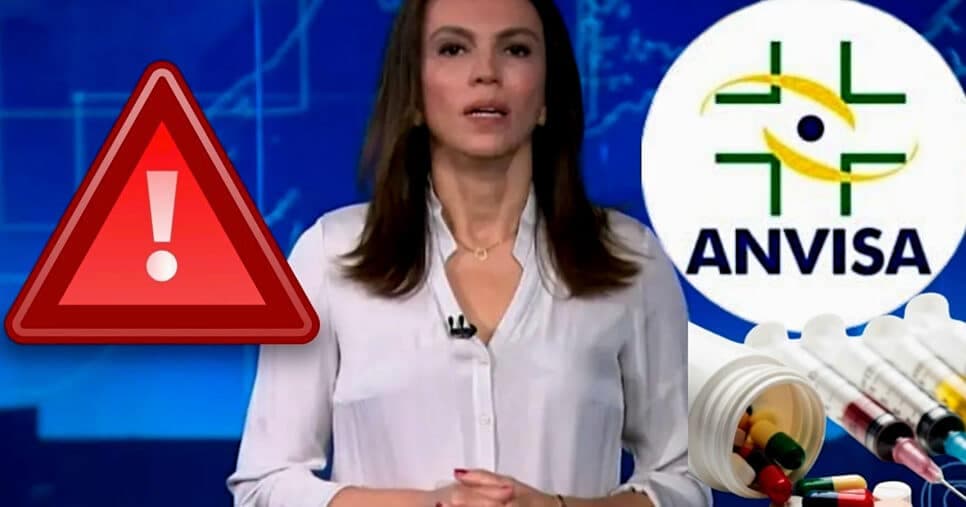 "Anunciou": Ana Paula Araújo paralisa JN com decreto da Anvisa a remédio nº1 e interdição de 7 farmácias