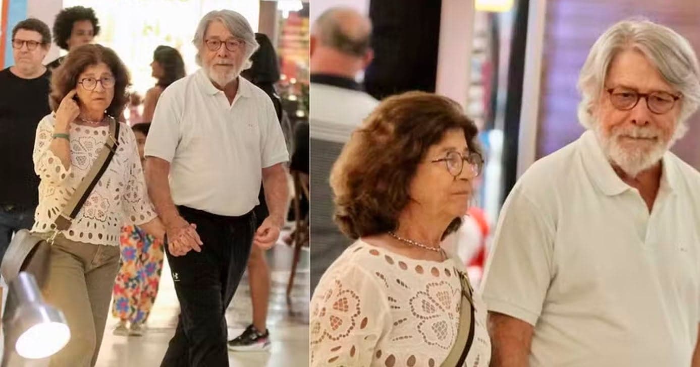Sérgio Chapelin com a mulher, Regina Ghiaroni, em passeio no Rio (Foto: EXTRA) Sérgio Chapelin com a mulher, Regina Ghiaroni, em passeio no Rio (Foto: EXTRA)
