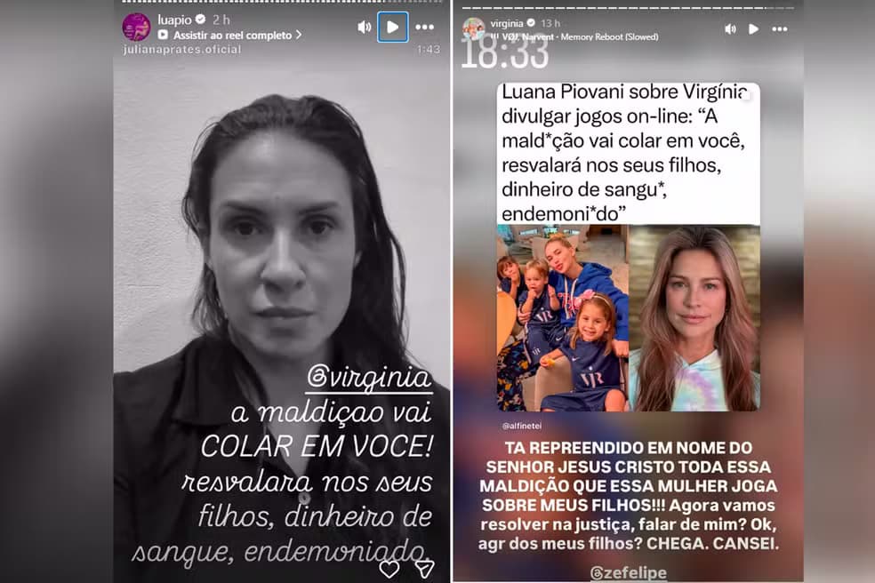 Virginia Fonseca e Luana Piovani trocaram farpas e acusações (Foto: Reprodução/ Instagram) Virginia Fonseca e Luana Piovani trocaram farpas e acusações (Foto: Reprodução/ Instagram)