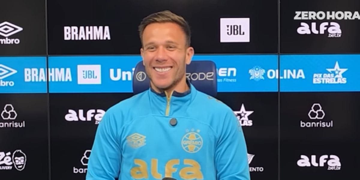 Arthur Melo está em fim de contrato com o Grêmio (Reprodução: Zero Hora / Youtube) Arthur Melo está em fim de contrato com o Grêmio (Reprodução: Zero Hora / Youtube)