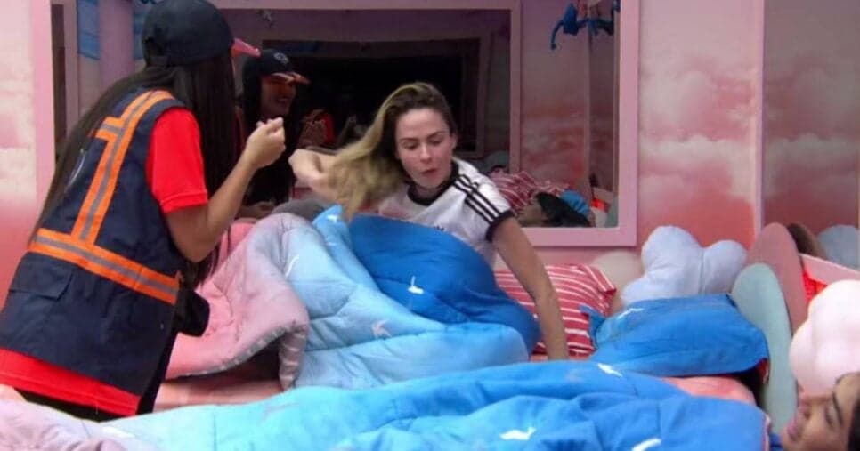 Ilustração Jordana e Ana Paula no BBB26 Ilustração Jordana e Ana Paula no BBB26