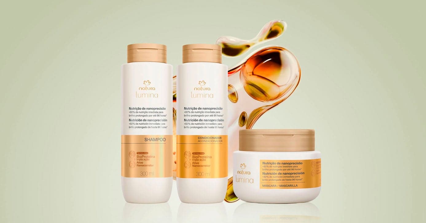 Kit Natura Lumina Nutrição e Nanoprecisão Shampoo e Condicionador (Foto: Reprodução) Kit Natura Lumina Nutrição e Nanoprecisão Shampoo e Condicionador (Foto: Reprodução)