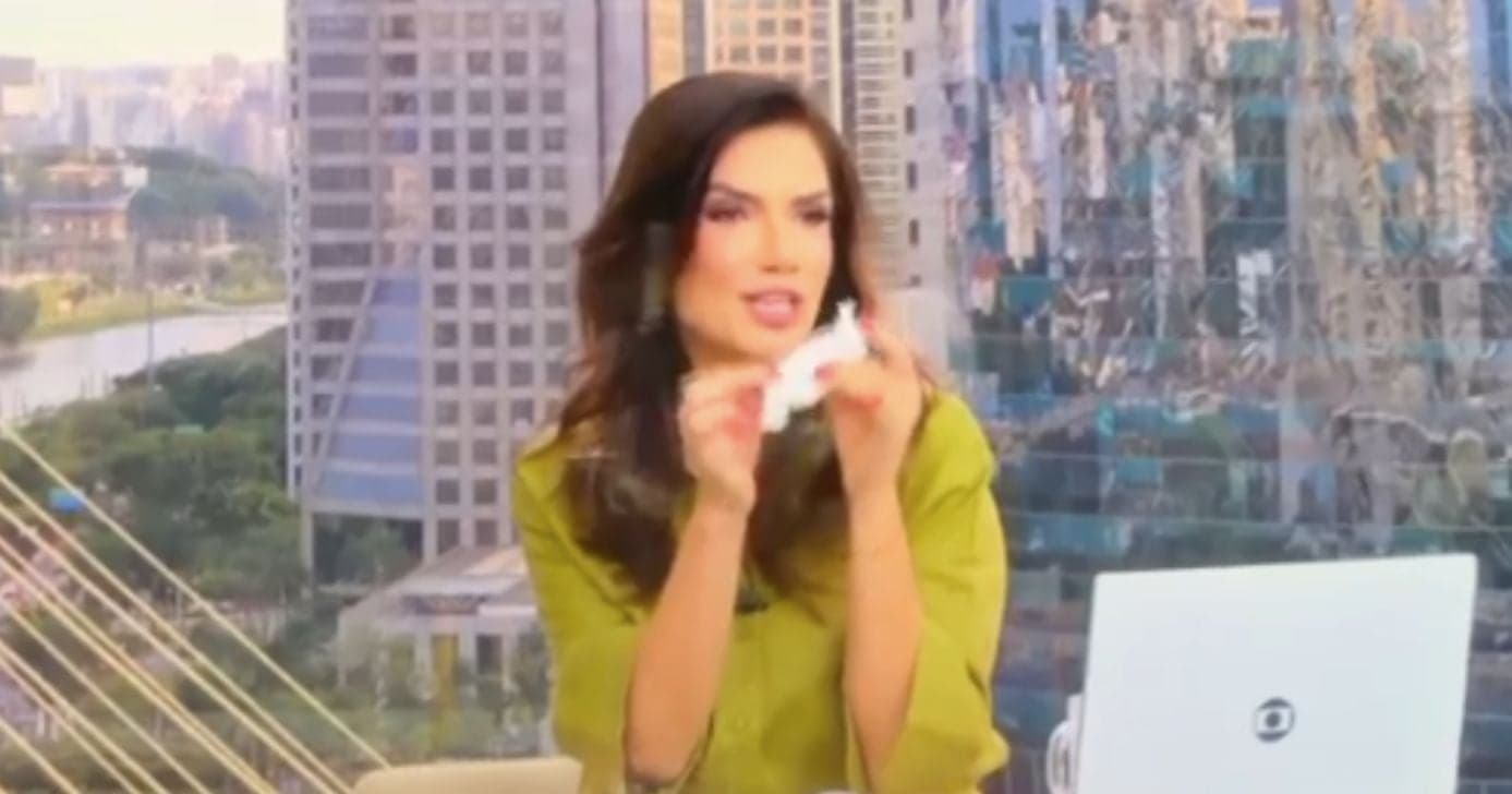 Sabina Simonato no Bom Dia São Paulo (Foto: Reprodução / Globo) Sabina Simonato no Bom Dia São Paulo (Foto: Reprodução / Globo)