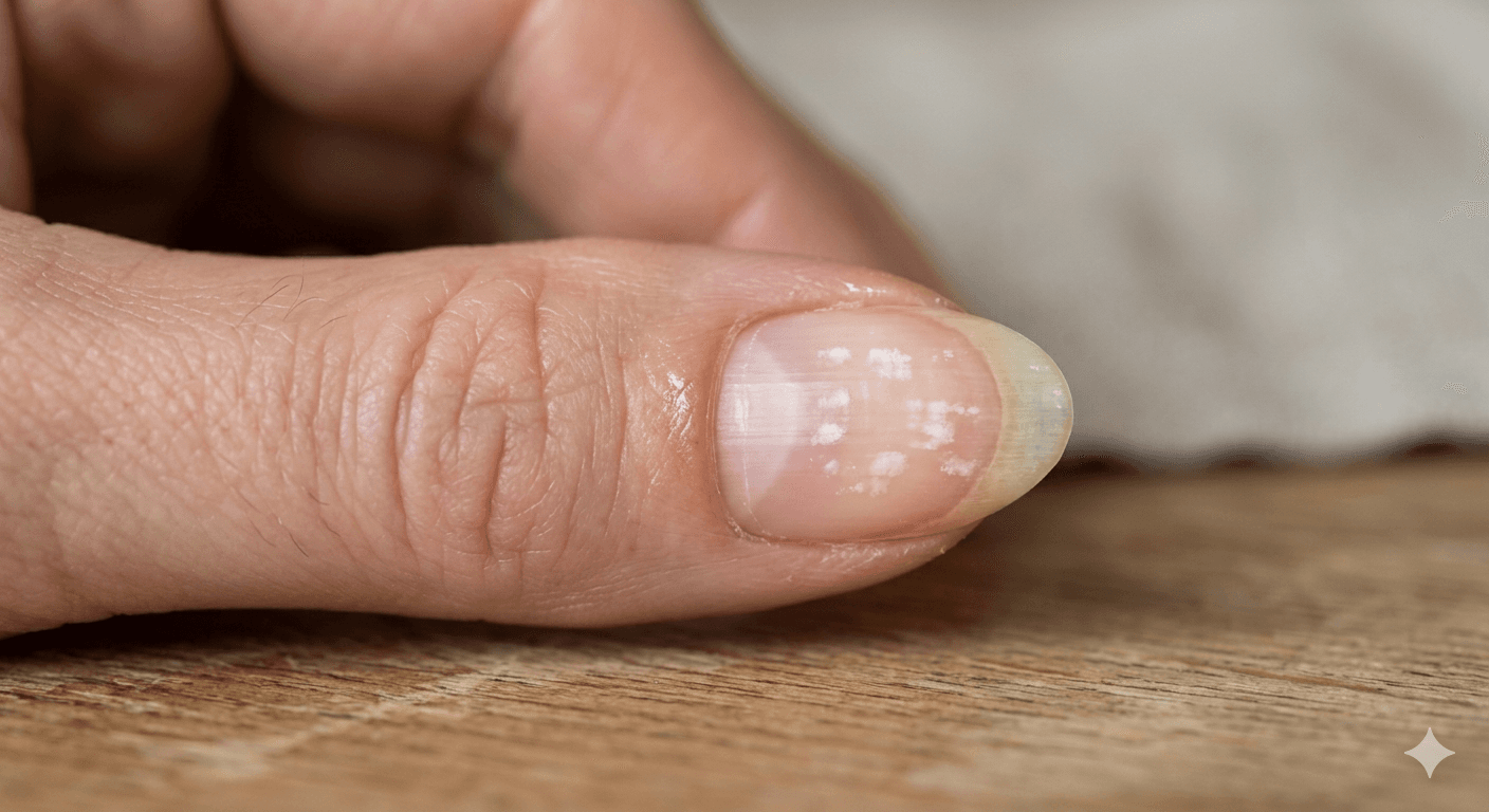 Unhas com manchas brancas (Foto: Montagem TV Foco / GMN) Unhas com manchas brancas (Foto: Montagem TV Foco / GMN)