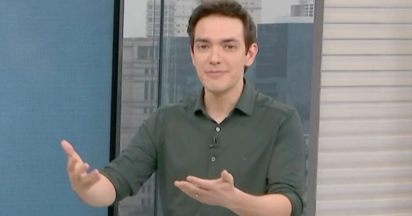 Alessandro Jodar no Bom Dia São Paulo (Foto: Reprodução / Globo) Alessandro Jodar no Bom Dia São Paulo (Foto: Reprodução / Globo)