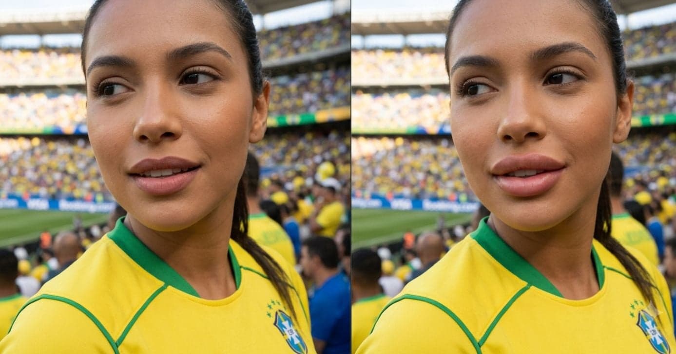 Acabou para os lábios finos: 4 passos criam efeito bocão natural para o jogo do Brasil