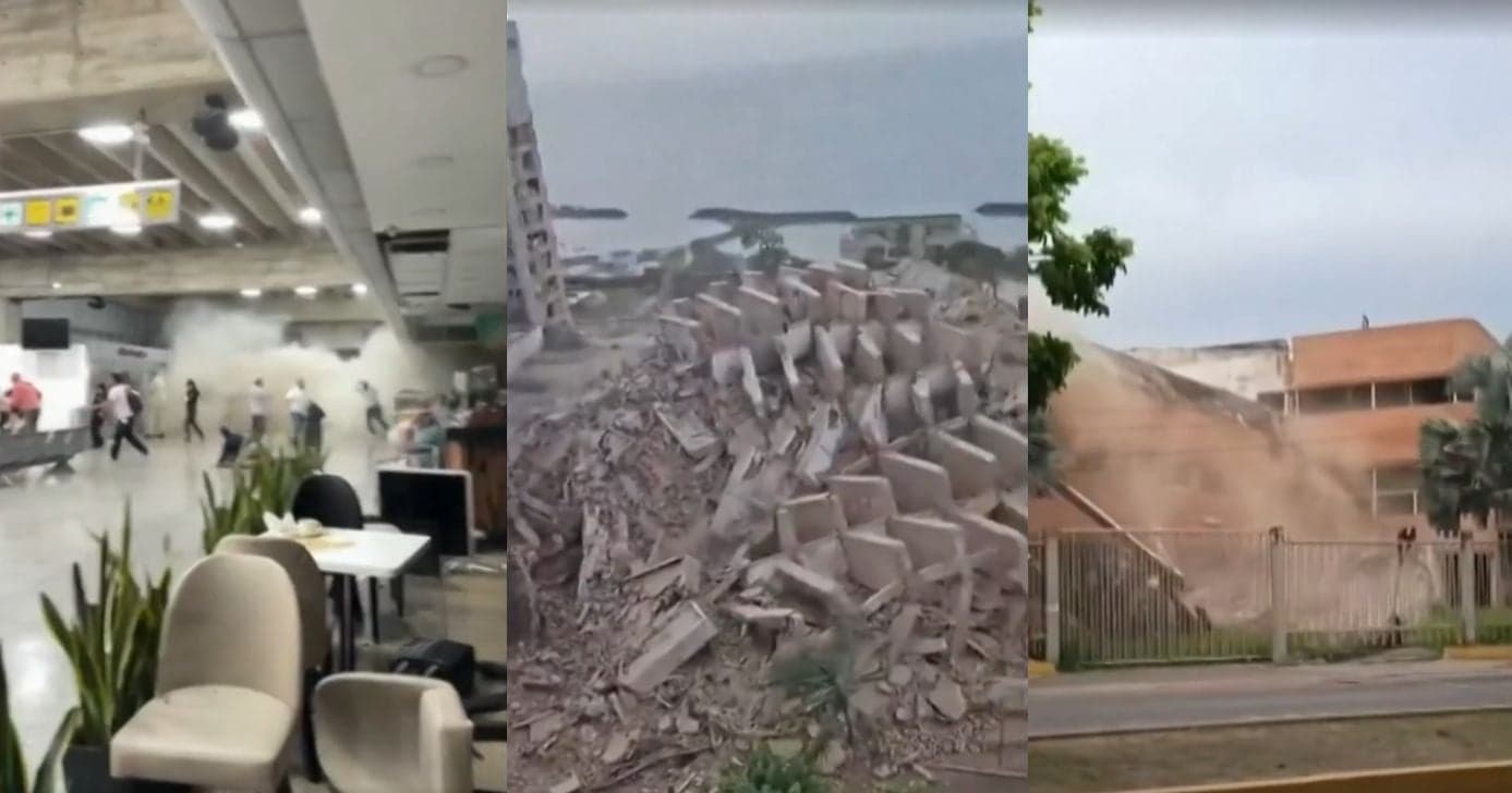 Tiago Scheuer atualiza informações sobre terremoto na Venezuela (Fotos: Reproduções / Globo) Tiago Scheuer atualiza informações sobre terremoto na Venezuela (Fotos: Reproduções / Globo)