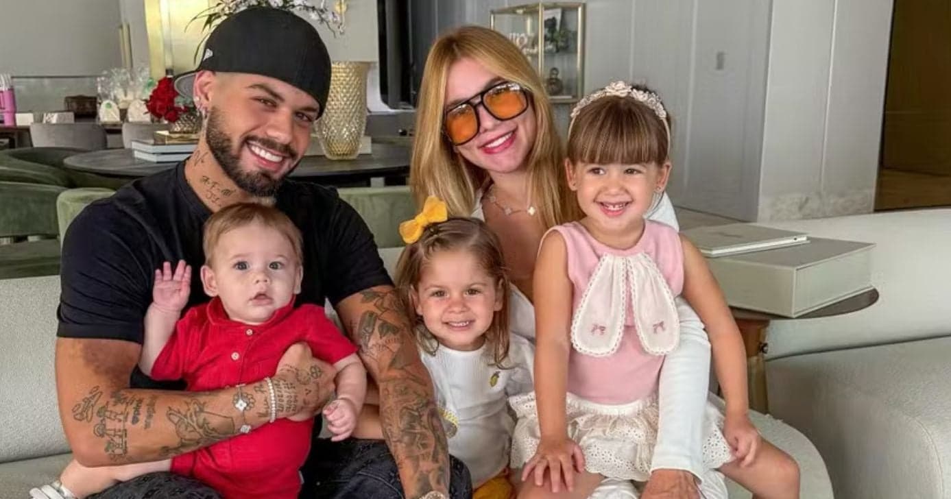 Zé Felipe, Maria Alice, Maria Flor, José Leonardo e Virginia Fonseca (Foto: Reprodução / Instagram) Zé Felipe, Maria Alice, Maria Flor, José Leonardo e Virginia Fonseca (Foto: Reprodução / Instagram)