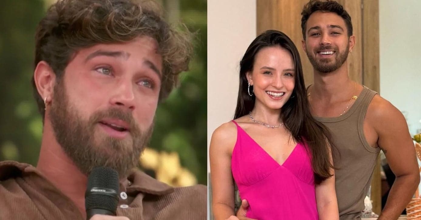 André Luiz chora ao revelar dificuldade com Larissa Manoela e desabafa: "Muitas coisas"