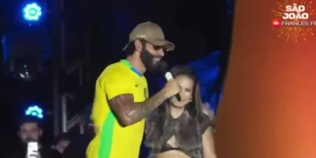Gusttavo Lima e Simone Mendes no São João de Maceió (Reprodução: Instagram) Gusttavo Lima e Simone Mendes no São João de Maceió (Reprodução: Instagram)