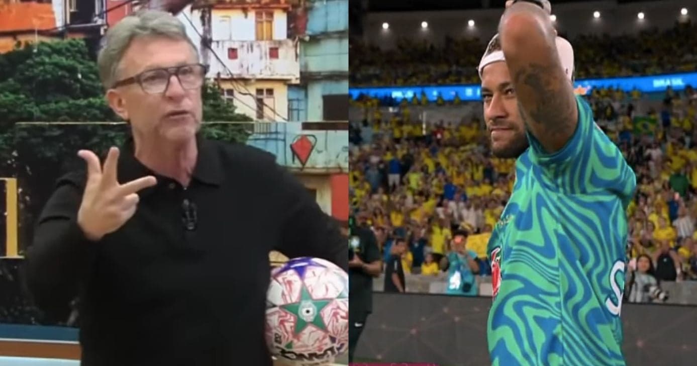 Neto debocha de Neymar por choro em vestiário após jogo: "Impressionante"