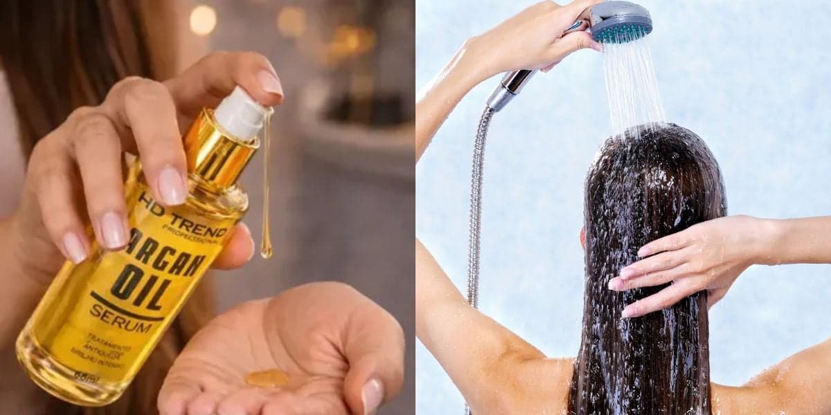 Pontas espigadas? Óleo de argan antes do banho protege os fios de danos